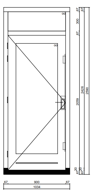 met deur en bovenlicht - Kozijnenbesteller